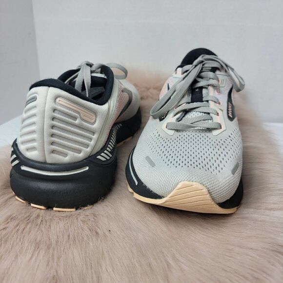 Brooks Womens Adrenaline GTS 22 Running Shoe Gray(missing insole) Size 9 - Picture 7 of 9